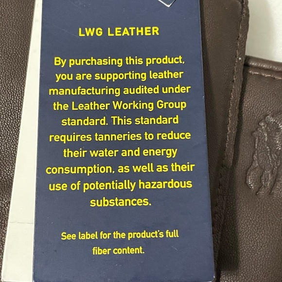 🆕 Polo Ralph Lauren Insulated Sheepskin Touch Screen Gloves. Dark Brown, Large - Picture 10 of 12